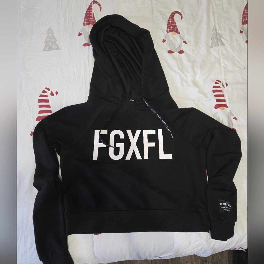 Flag Nor Fail Crop Hoddie